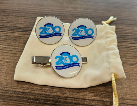 Tie Bar and Cufflink Set